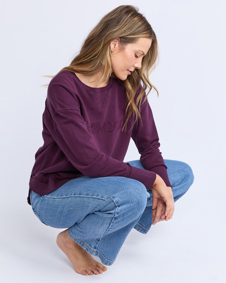 SIMPLIFIED CREW - PLUM