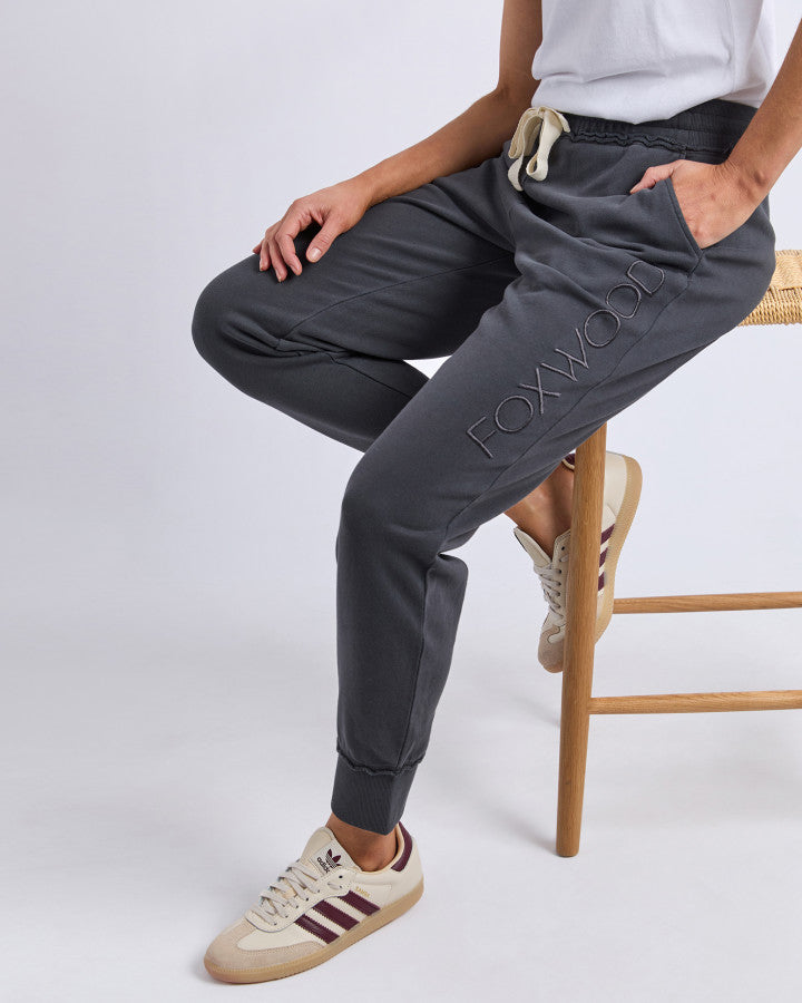 SIMPLIFIED TRACK PANT - DARK CHARCOAL