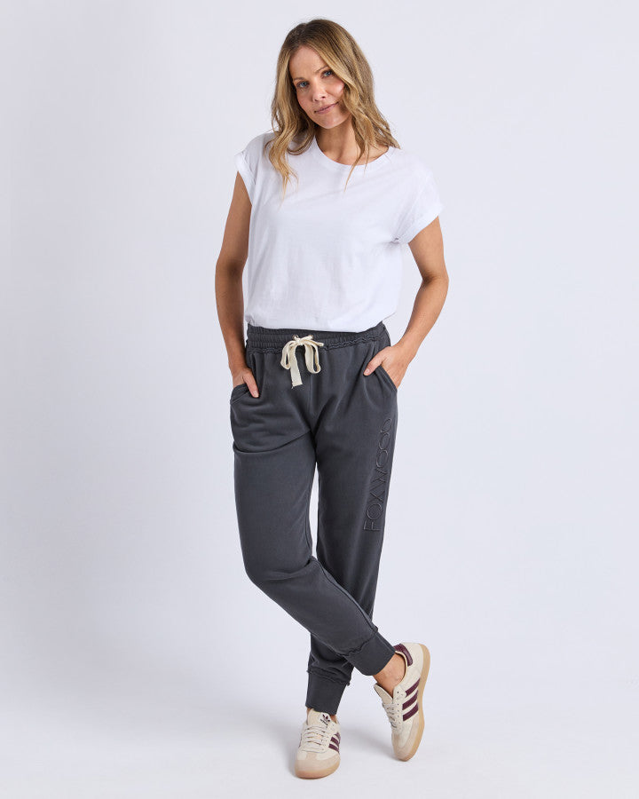SIMPLIFIED TRACK PANT - DARK CHARCOAL