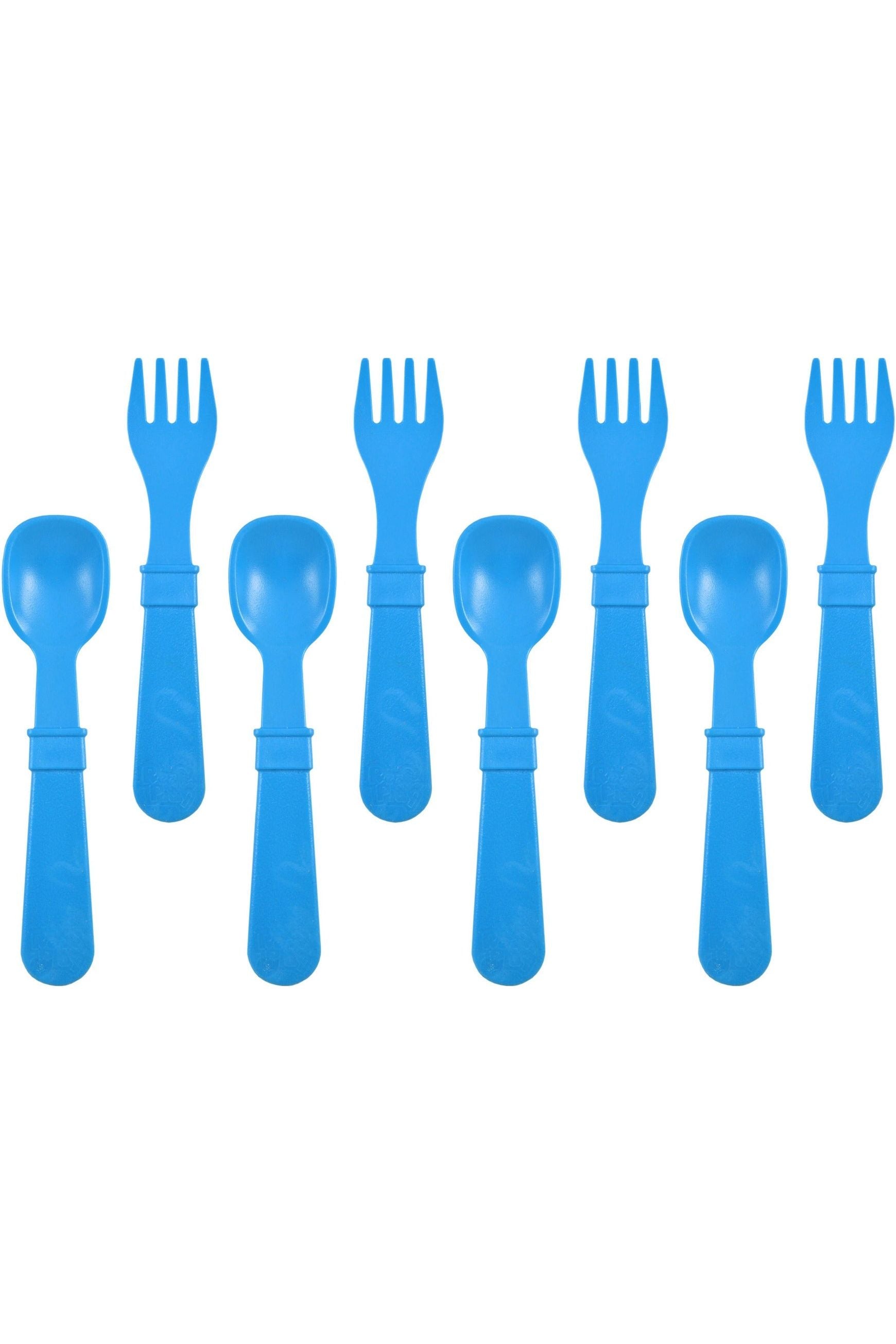 Re-Play Fork and Spoon Set - Sky Blue