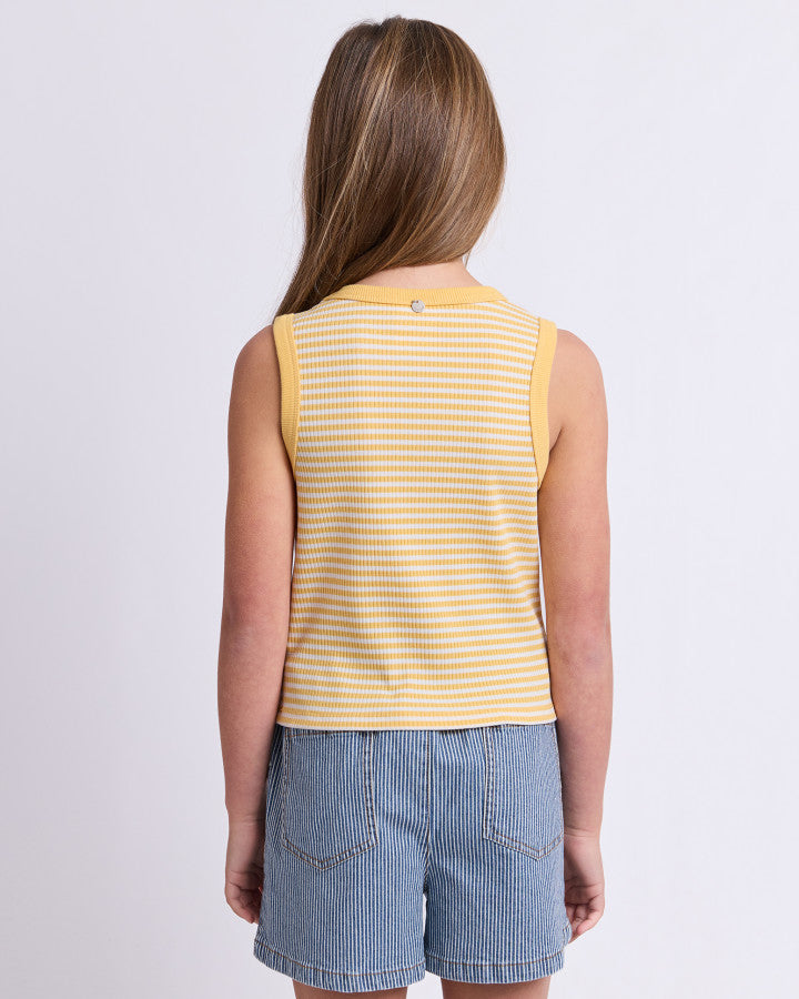 SORBET RIB TANK LEMON - TWEEN