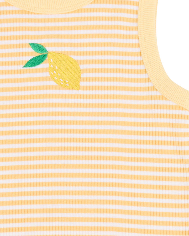 SORBET RIB TANK LEMON - TWEEN