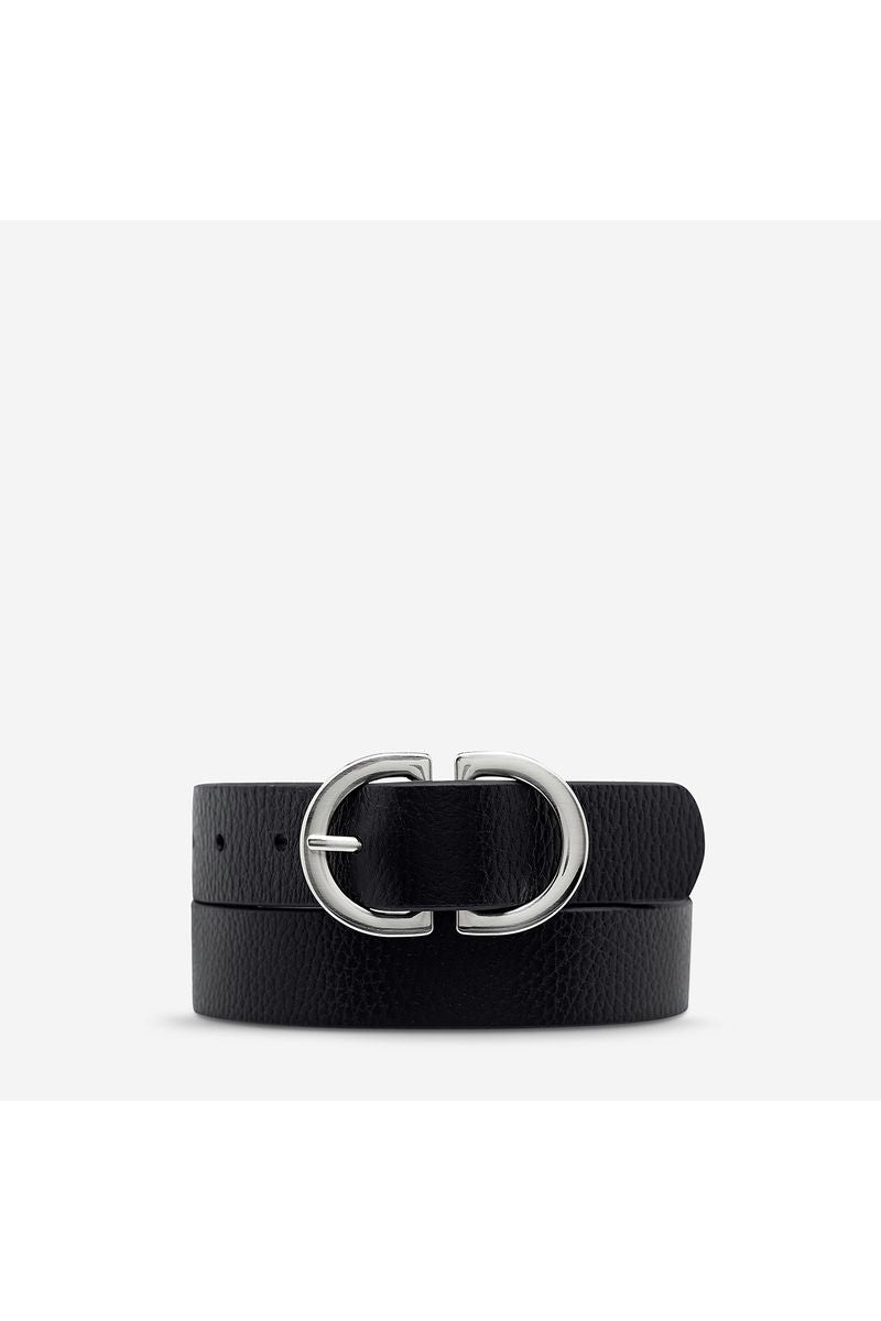 Status Anxiety - In Reverse Belt- Black/Silver Belt - SM