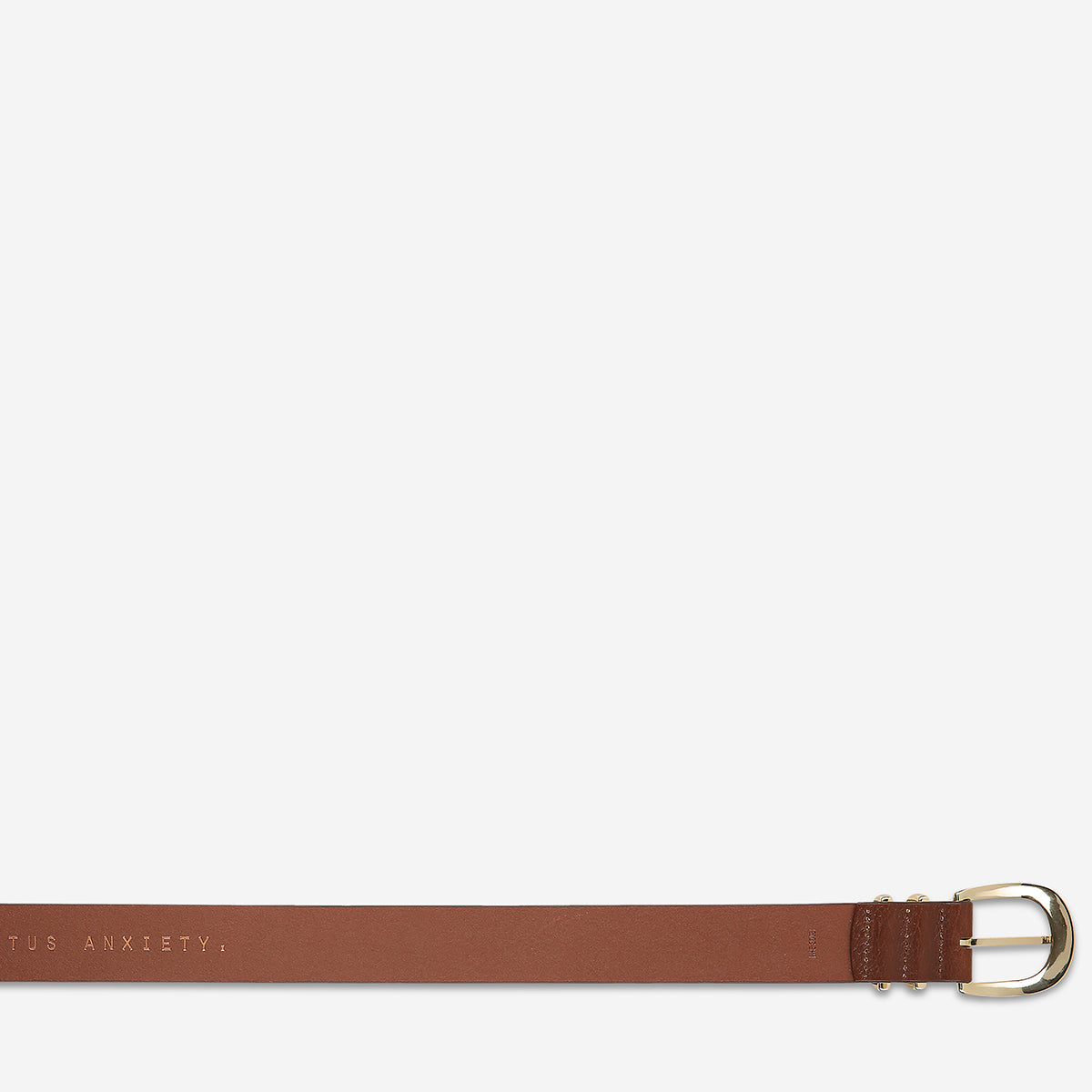Status Anxiety - Let It Be - Tan/Gold Belt - ML