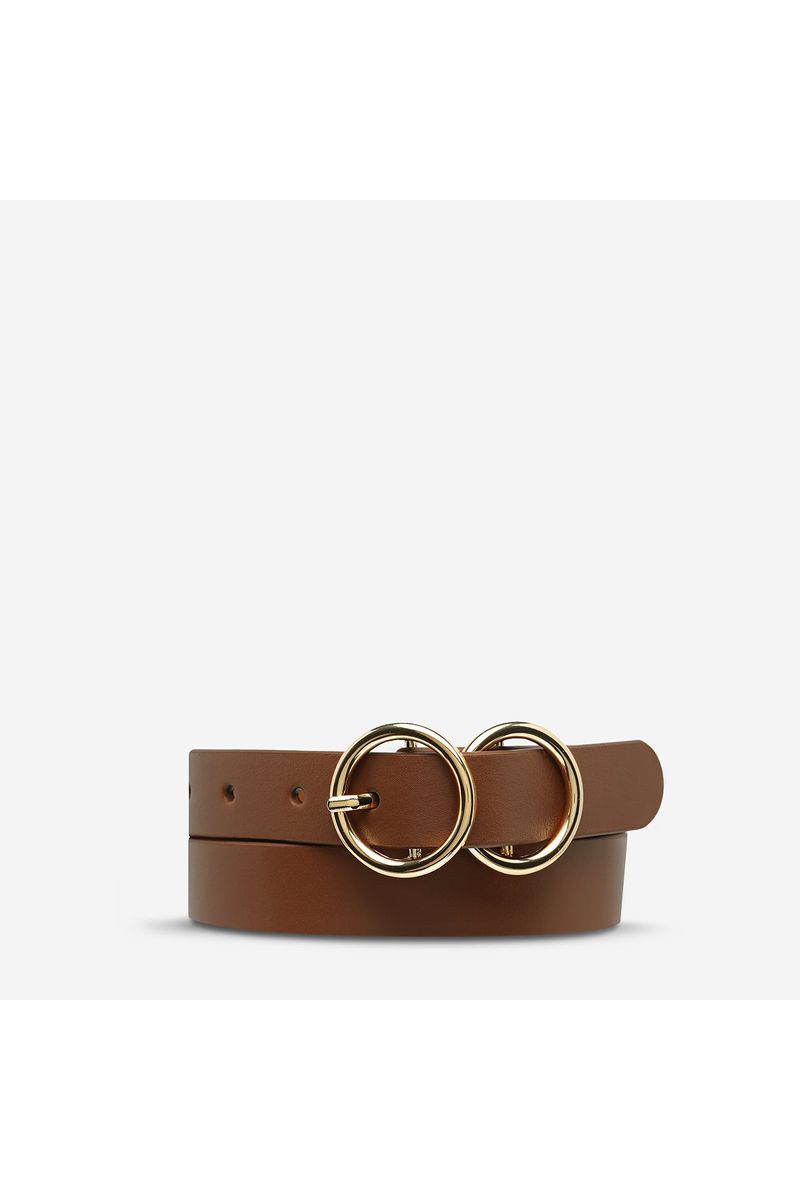 Status Anxiety - Mislaid Belt- Tan/Gold Belt - SM