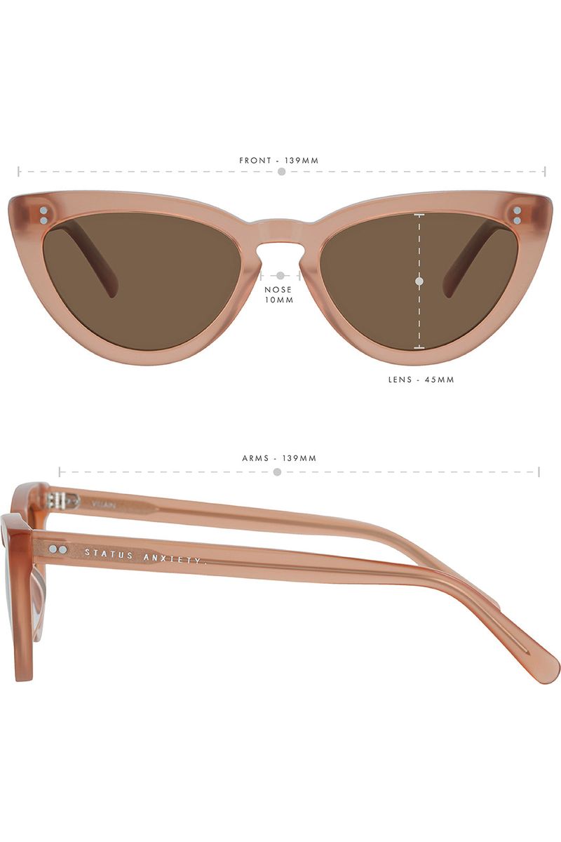 Status Anxiety - Villain Sunglasses - Rose