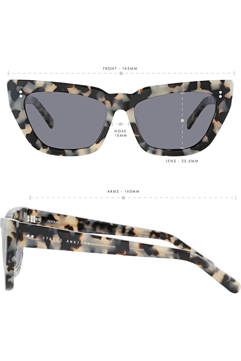 Status Anxiety - Desolate Sunglasses - White Torte