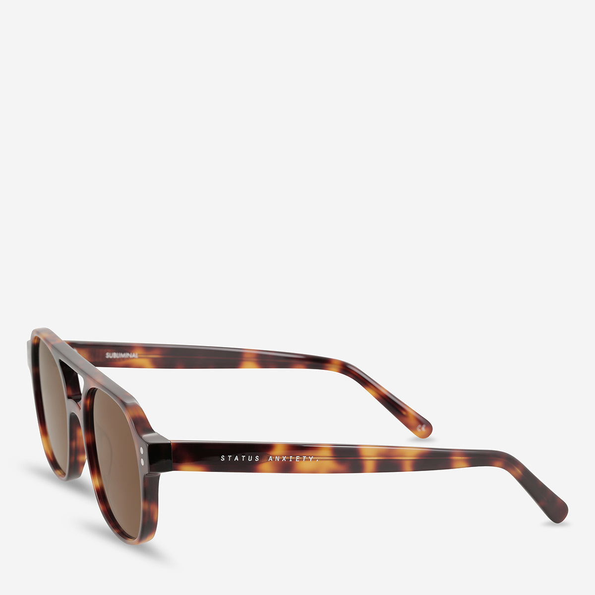 Status Anxiety - Subliminal Sunglasses - Brown tort