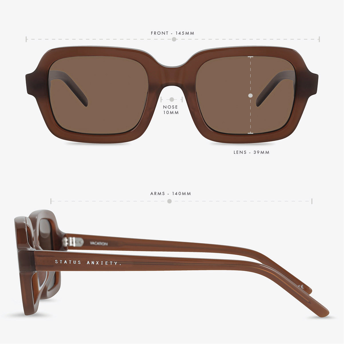 Status Anxiety - Vacation Sunglasses - Brown
