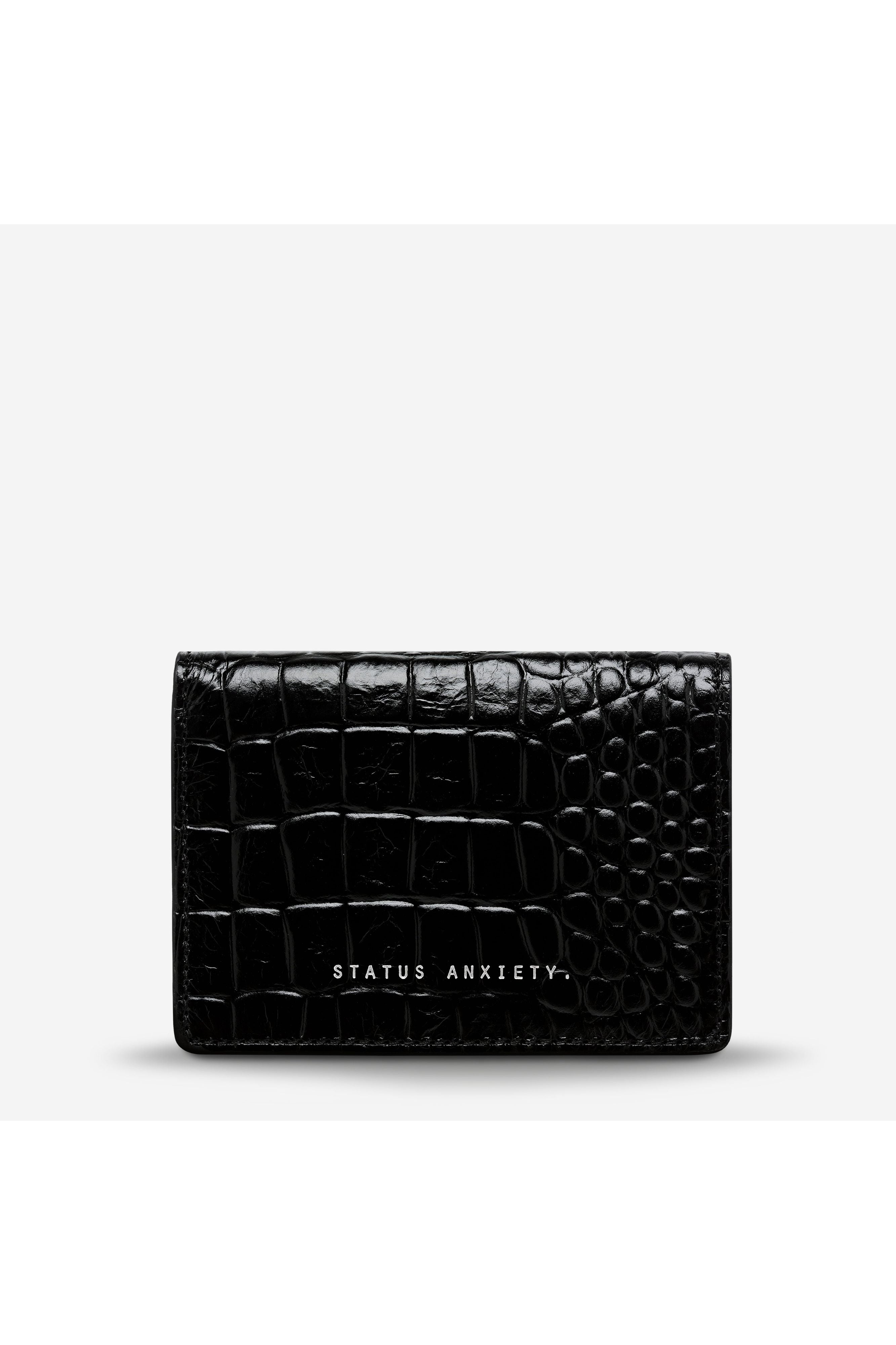Status Anxiety - Easy Does It - Black Croc Emboss