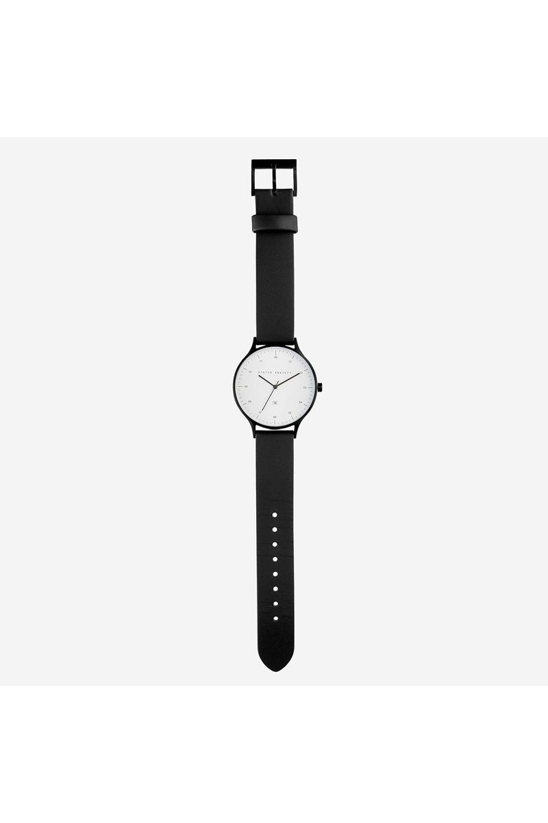 Status Anxiety - Inertia Watch - Black/White/Black