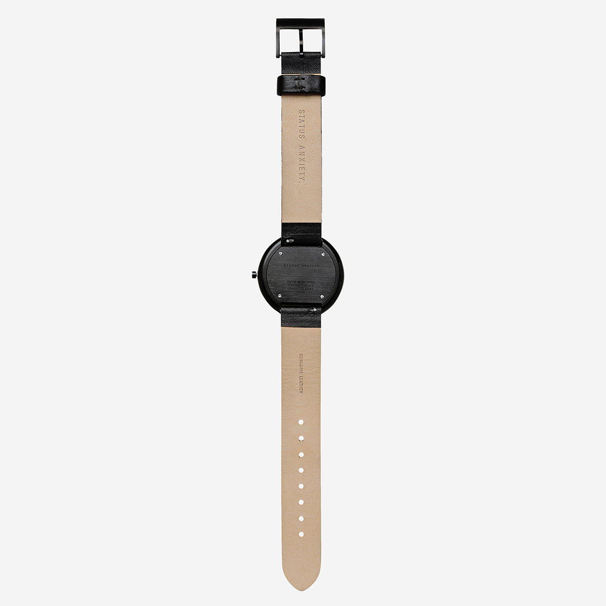 Status Anxiety - Repeat After Me Watch - Black/White/Black