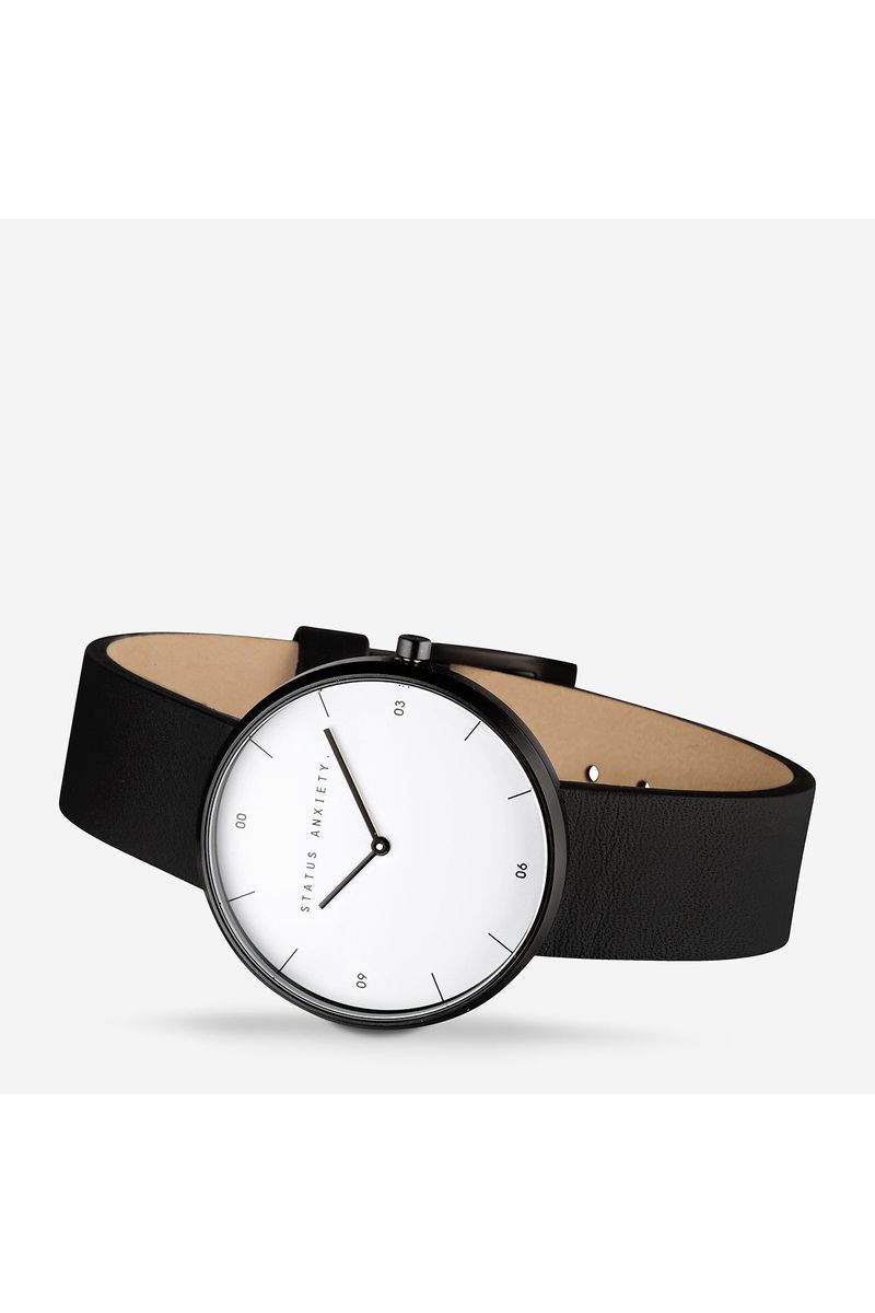 Status Anxiety - Repeat After Me Watch - Black/White/Black
