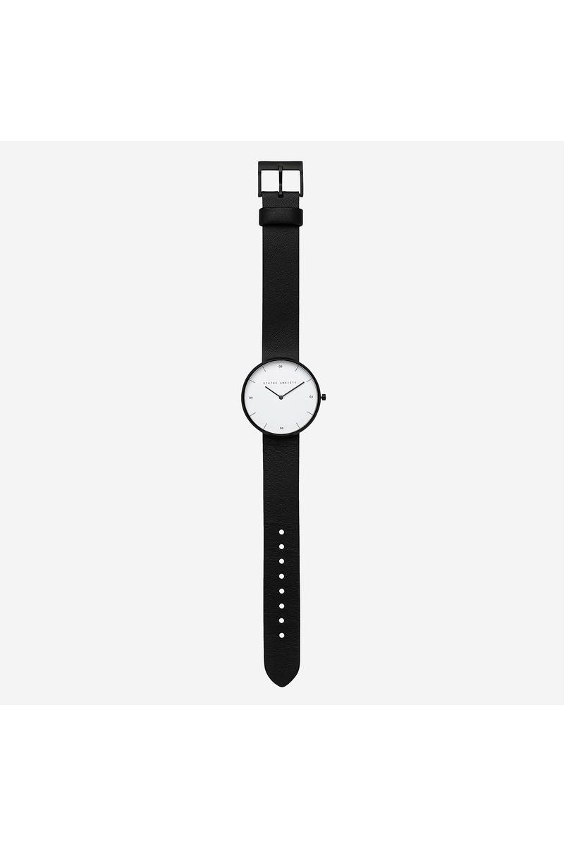 Status Anxiety -Repeat After Me Watch - Black/White/Black