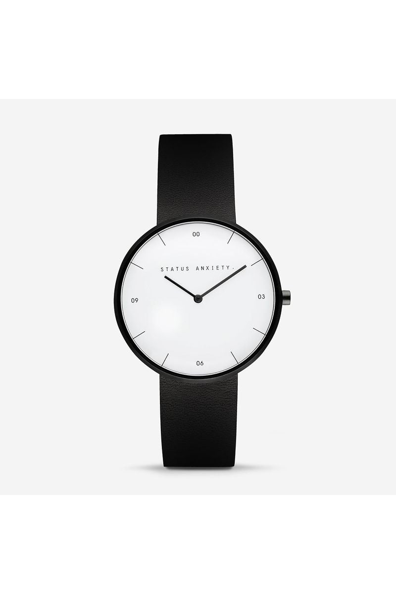 Status Anxiety -Repeat After Me Watch - Black/White/Black