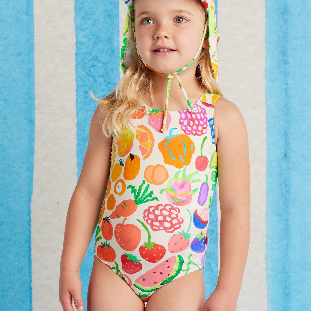 Eat The Rainbow Elastic Strap Bather