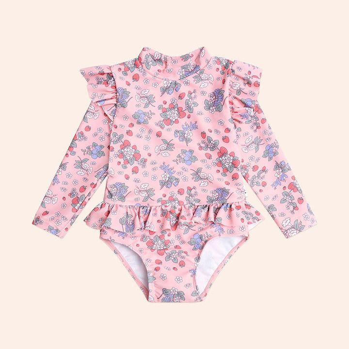 Strawberry Garden Frill Swimsuit