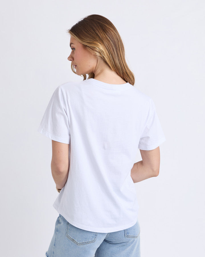 Studio Palm Tee - White