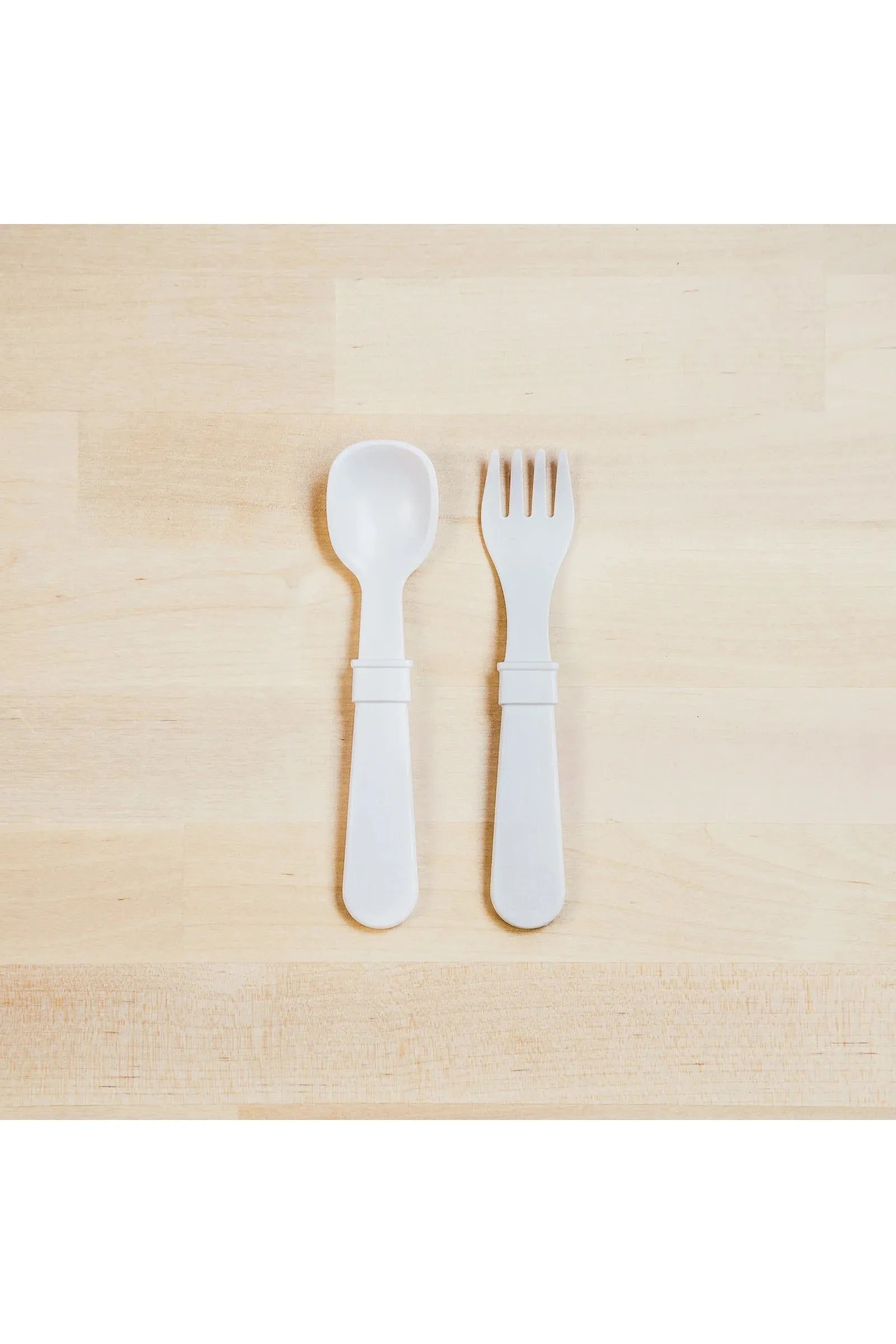 Re-Play Fork and Spoon Set - White