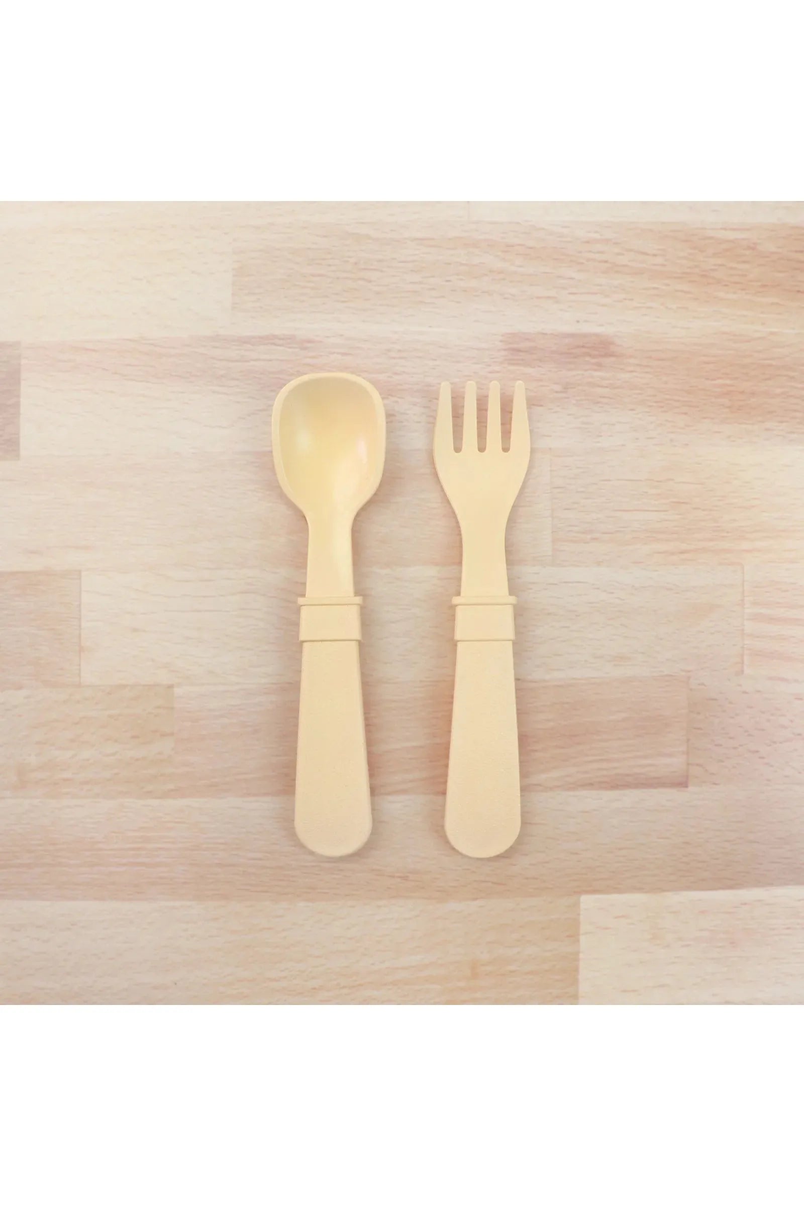 Re-Play Fork and Spoon Set - Lemon Drop