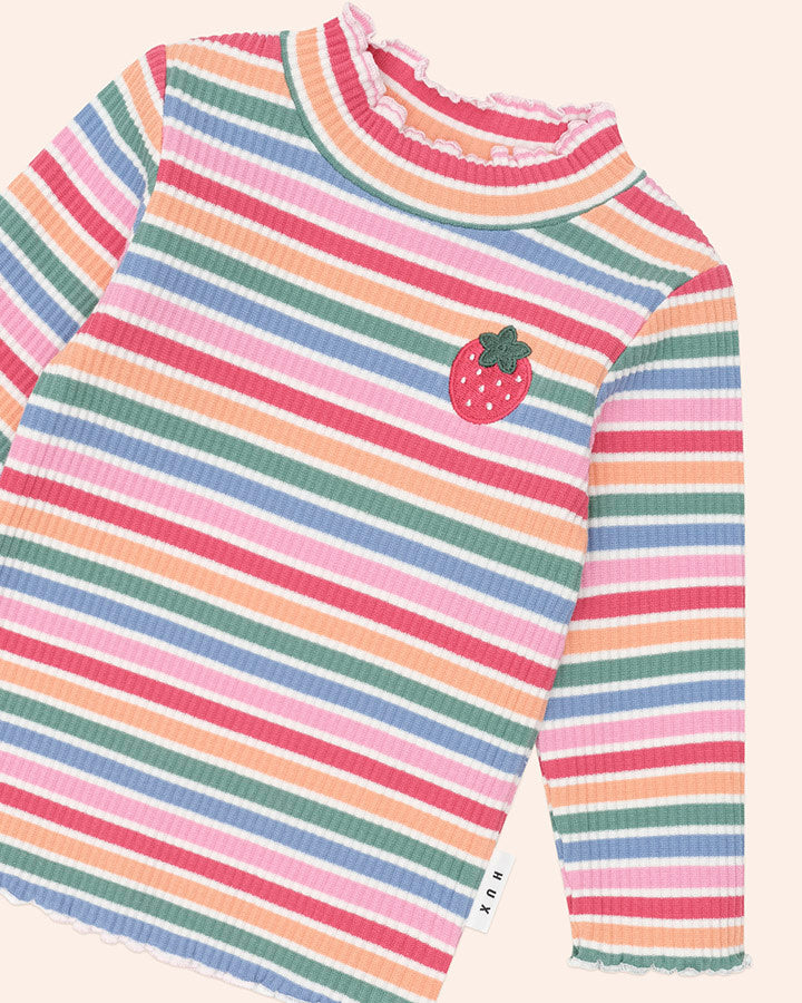 TUTTI FRUTTI STRIPE RIB SKIVVY