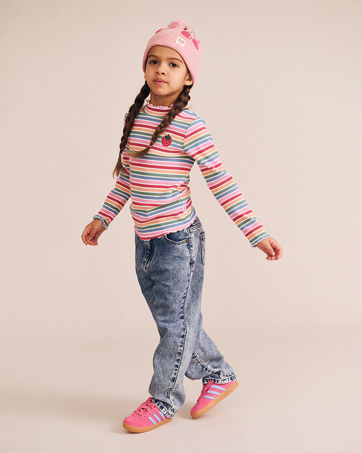 TUTTI FRUTTI STRIPE RIB SKIVVY