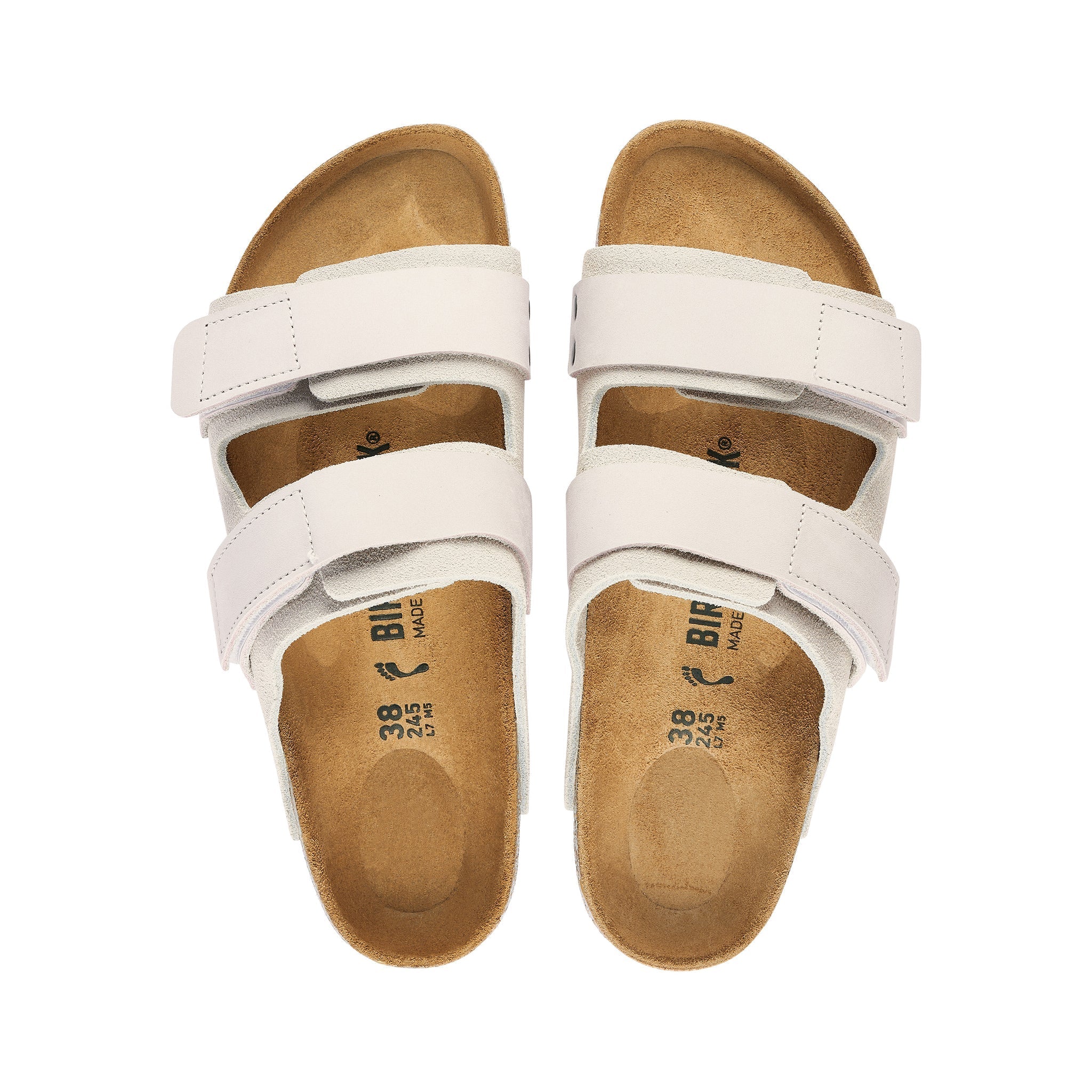 UJI Antique White Suede Leather - Regular