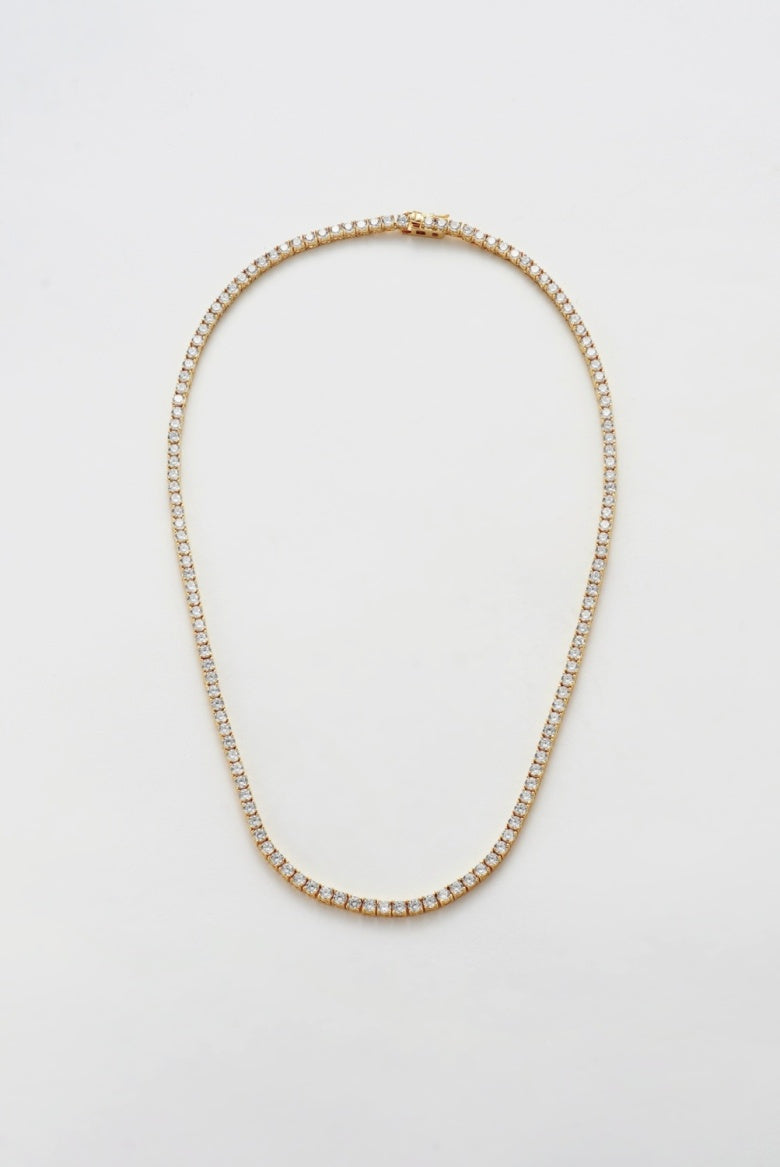 Dani Tennis Necklace 50cm - Gold