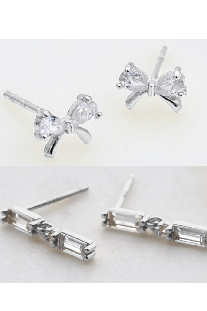 Riley Tammy Stud Set - Silver