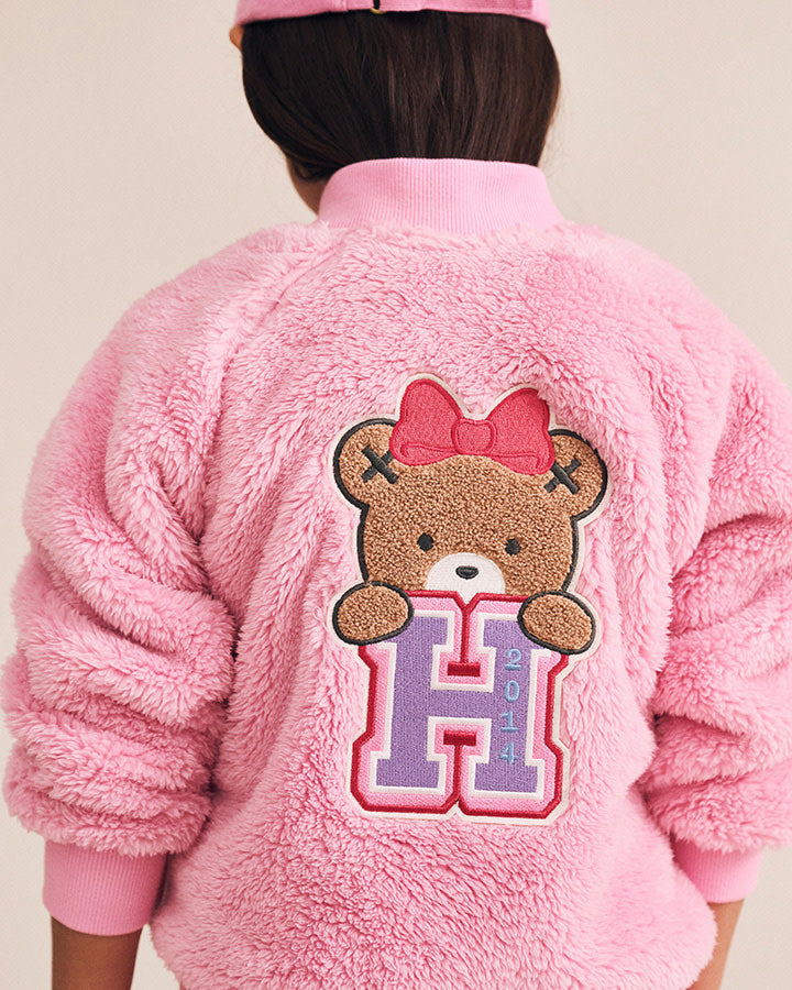 VARSITY HUXETTE FUR JACKET