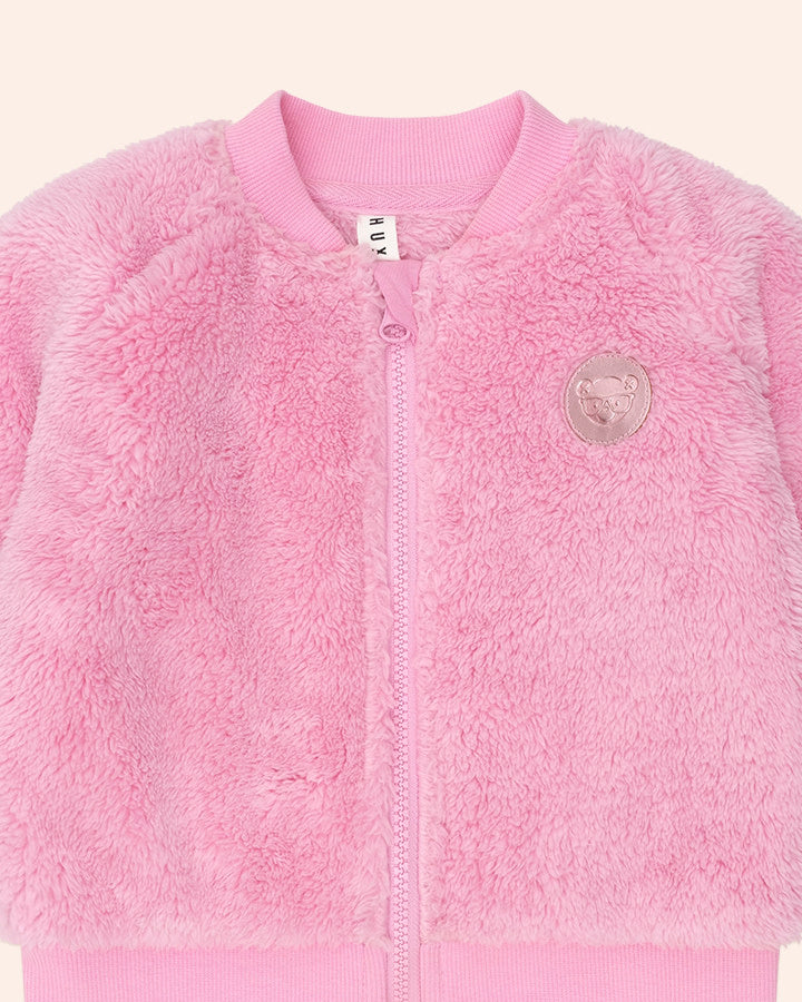 VARSITY HUXETTE FUR JACKET