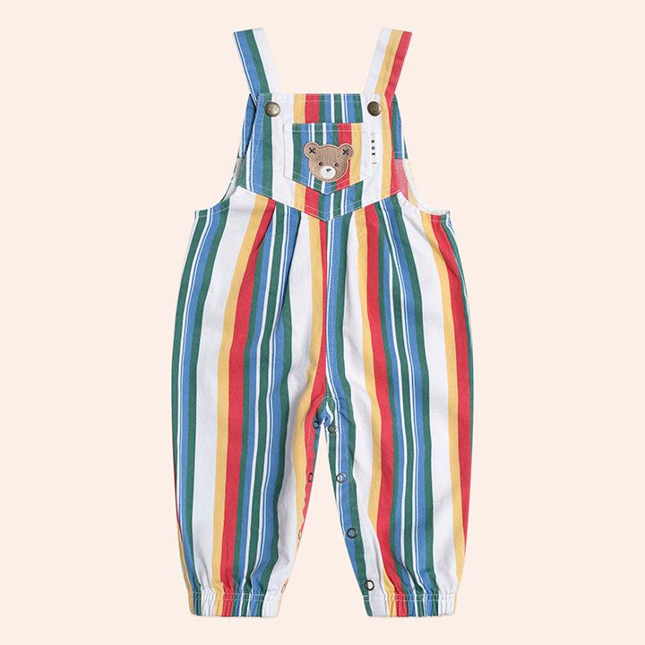 Vintage Stripe Overalls