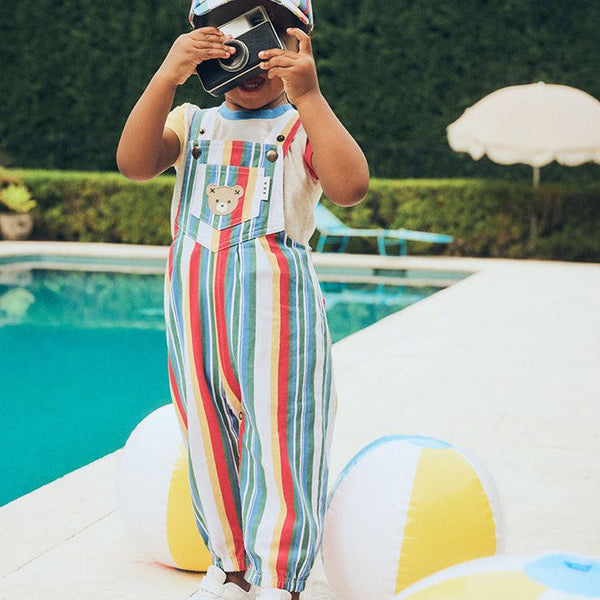 Vintage Stripe Overalls