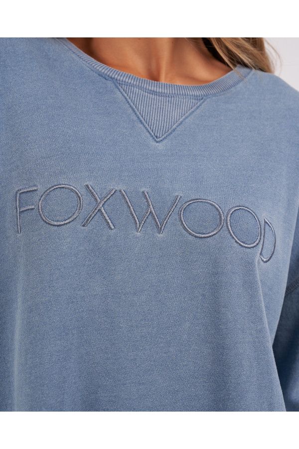 WASHED SIMPLIFIED CREW - BLUE