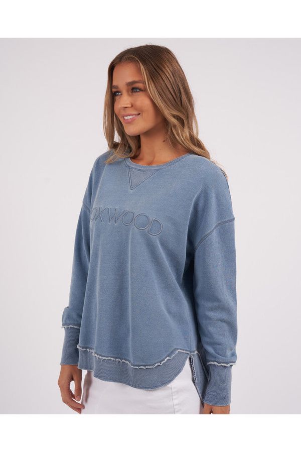 WASHED SIMPLIFIED CREW - BLUE