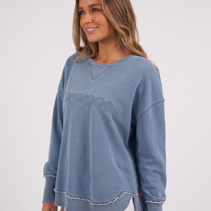 WASHED SIMPLIFIED CREW - BLUE