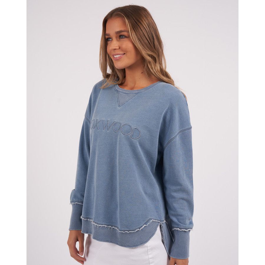 WASHED SIMPLIFIED CREW - BLUE