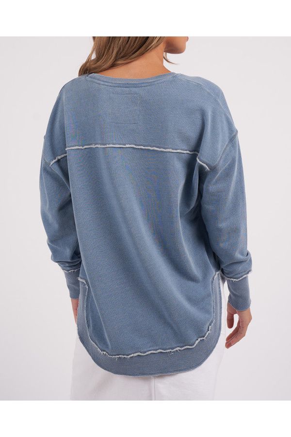 WASHED SIMPLIFIED CREW - BLUE