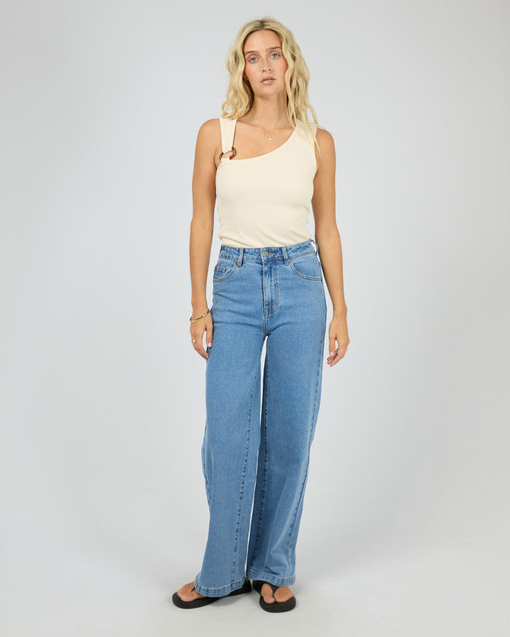 WILLOW RIB TANK - VANILLA