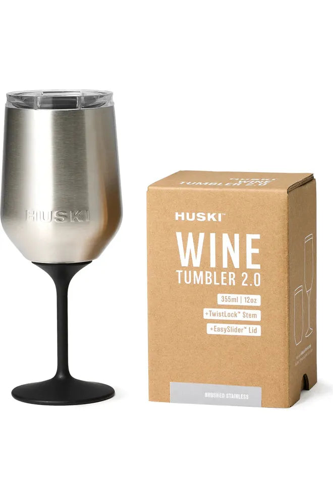 Huski Wine Tumbler 2.0 - Brushed Stainless