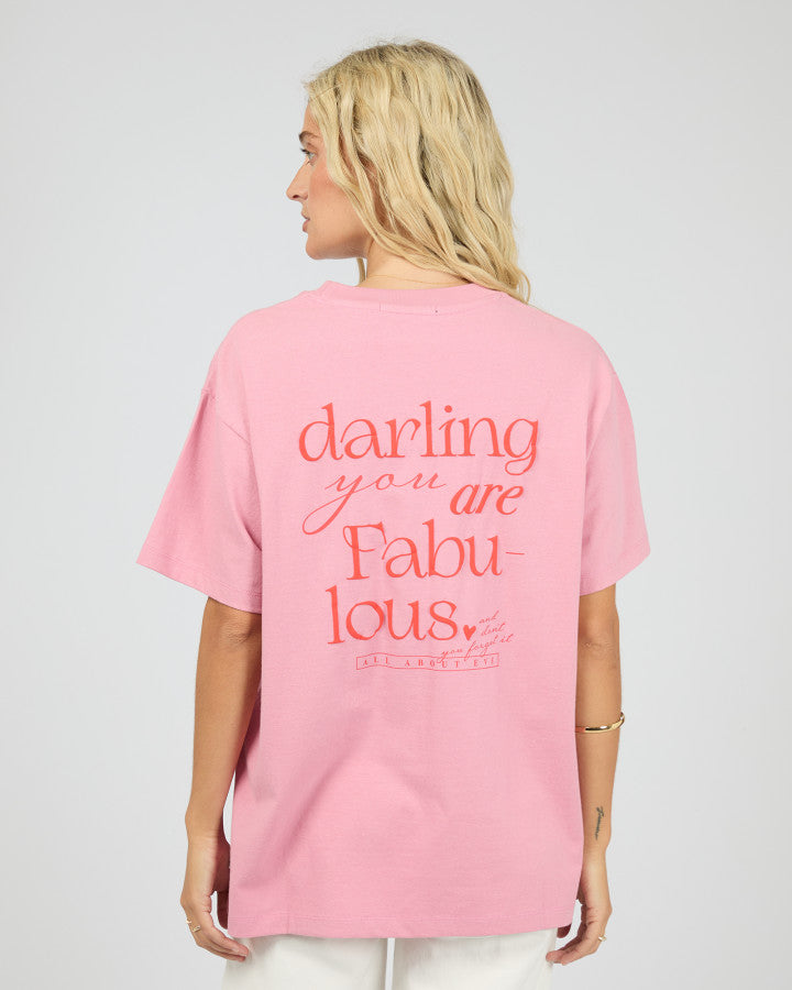 YOU ARE FABULOUS RELAXED TEE - ORCHID
