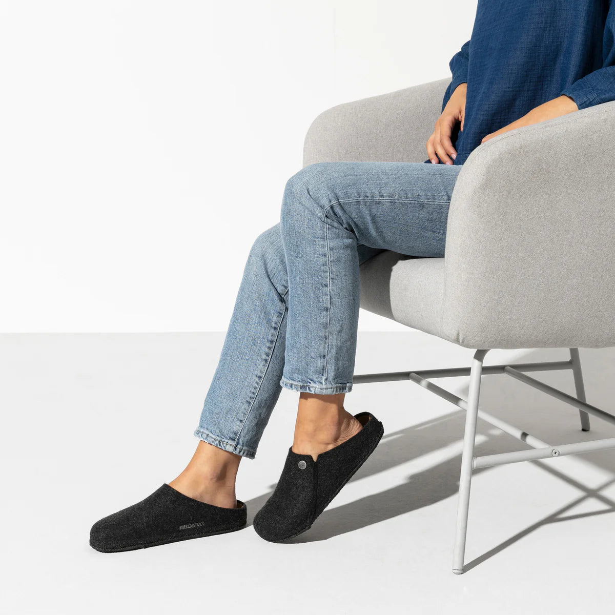 Zermatt Rivet - Anthracite Wool Felt