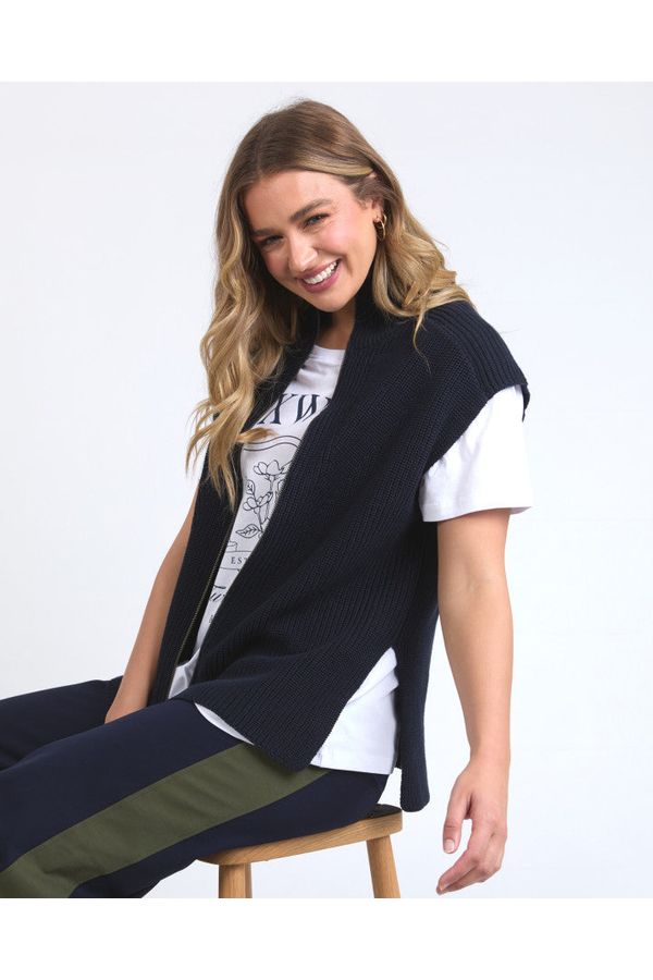 ZIP KNIT VEST
