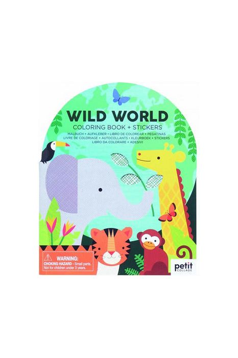 Wild World - Colouring Book + Stickers