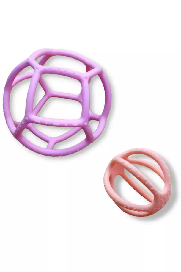 2 Pack Sensory Ball & Fidget Ball - Bubblegum/Peach