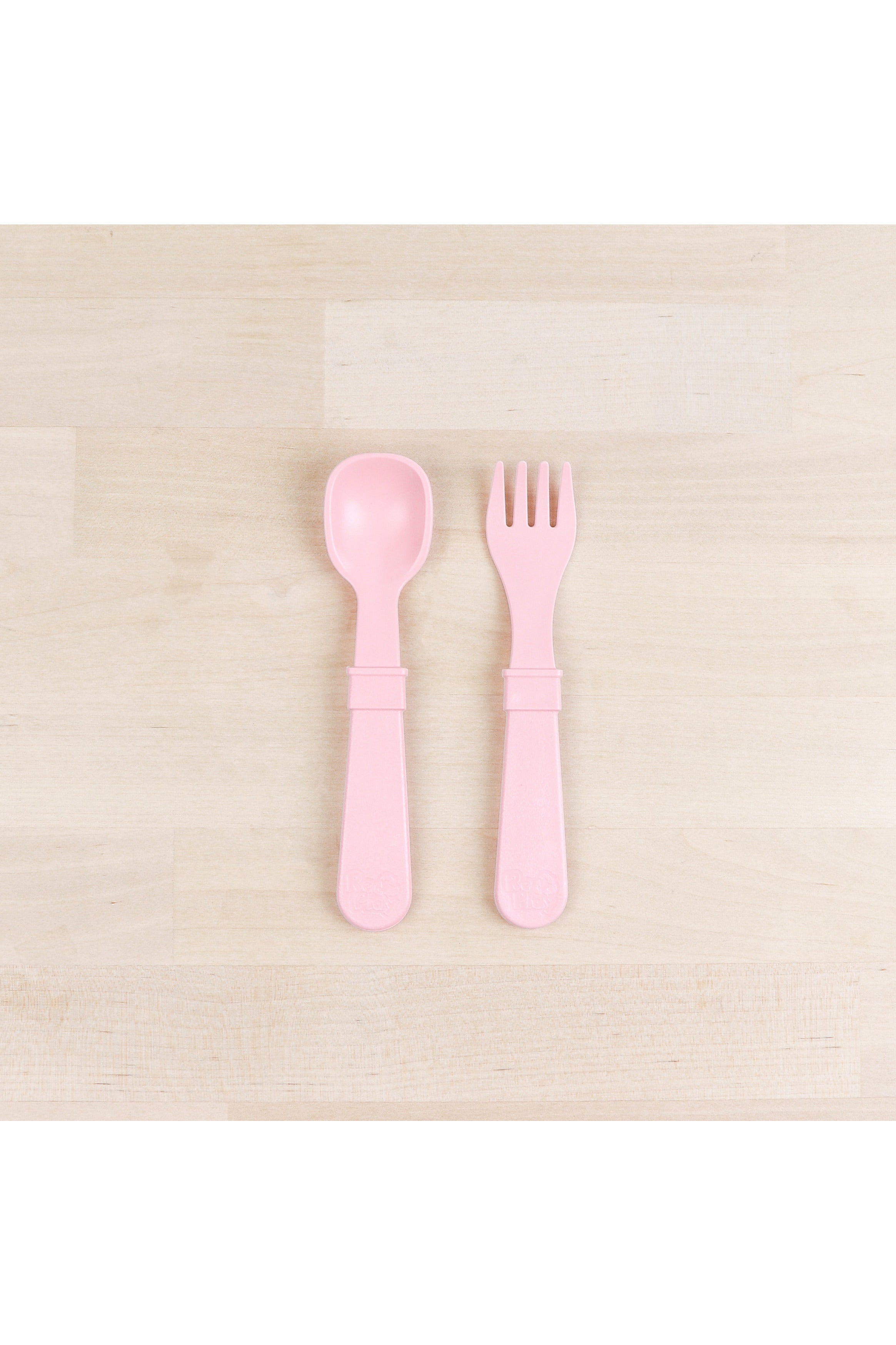 Re-Play Fork and Spoon Set - Ice Pink