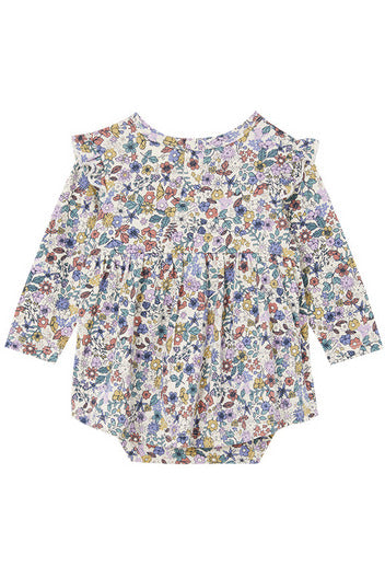 Autumn Floral Frill Baby Dress