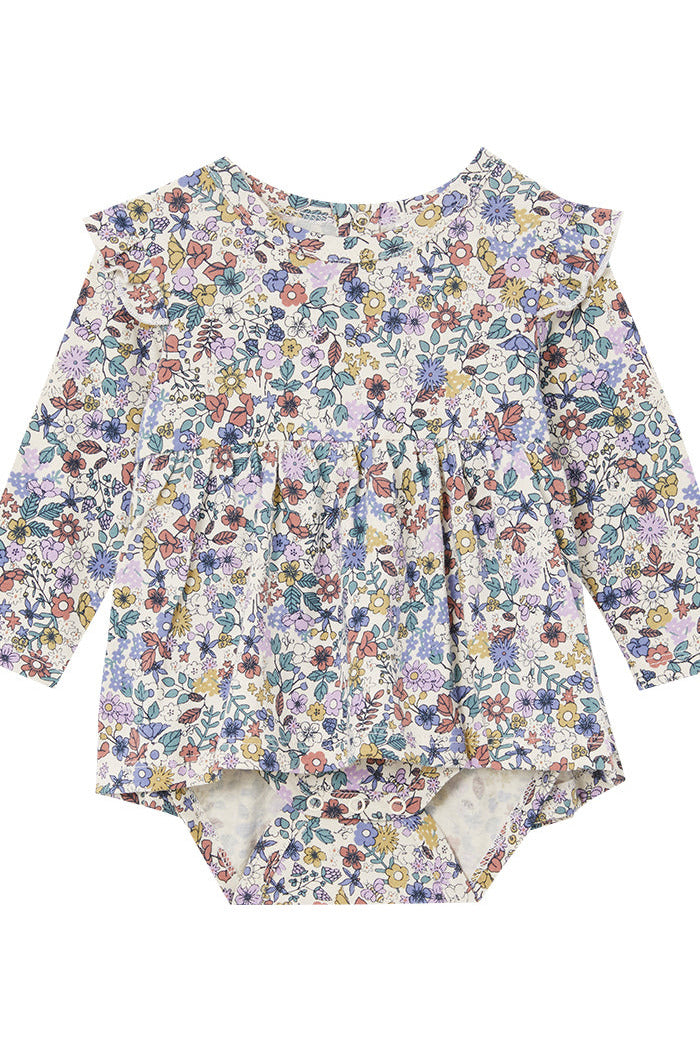 Autumn Floral Frill Baby Dress