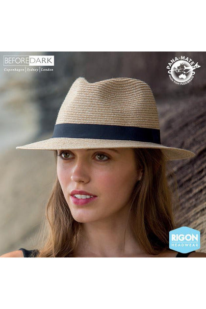 PanaMate Fedora - NATURAL/BLACK