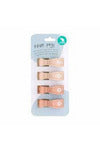 Pegs 4 Pack - Cream/ peach